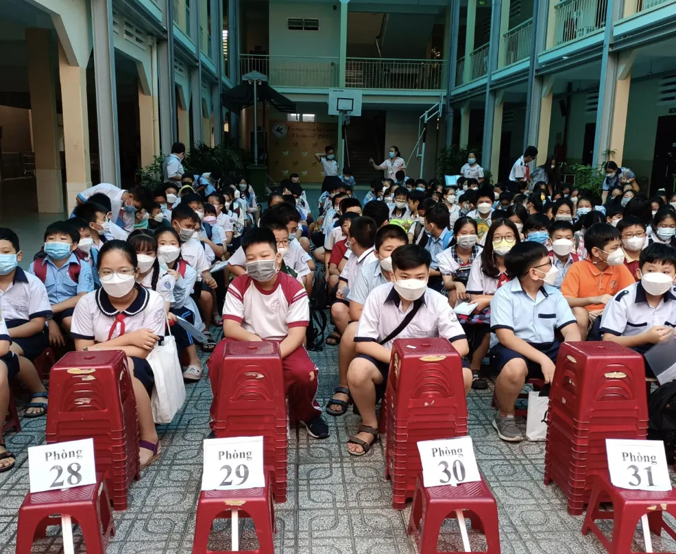 TPHCM: Thí sinh tự tin trước giờ tham gia khảo sát vào lớp 6 Trường THPT chuyên Trần Đại Nghĩa ảnh 2