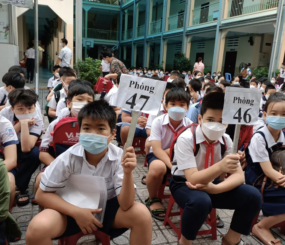 TPHCM: Thí sinh tự tin trước giờ tham gia khảo sát vào lớp 6 Trường THPT chuyên Trần Đại Nghĩa ảnh 3