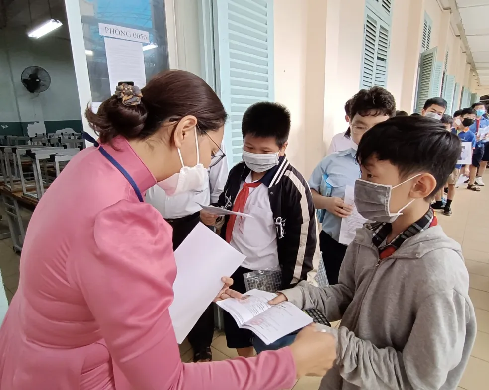 TPHCM: Thí sinh tự tin trước giờ tham gia khảo sát vào lớp 6 Trường THPT chuyên Trần Đại Nghĩa ảnh 5