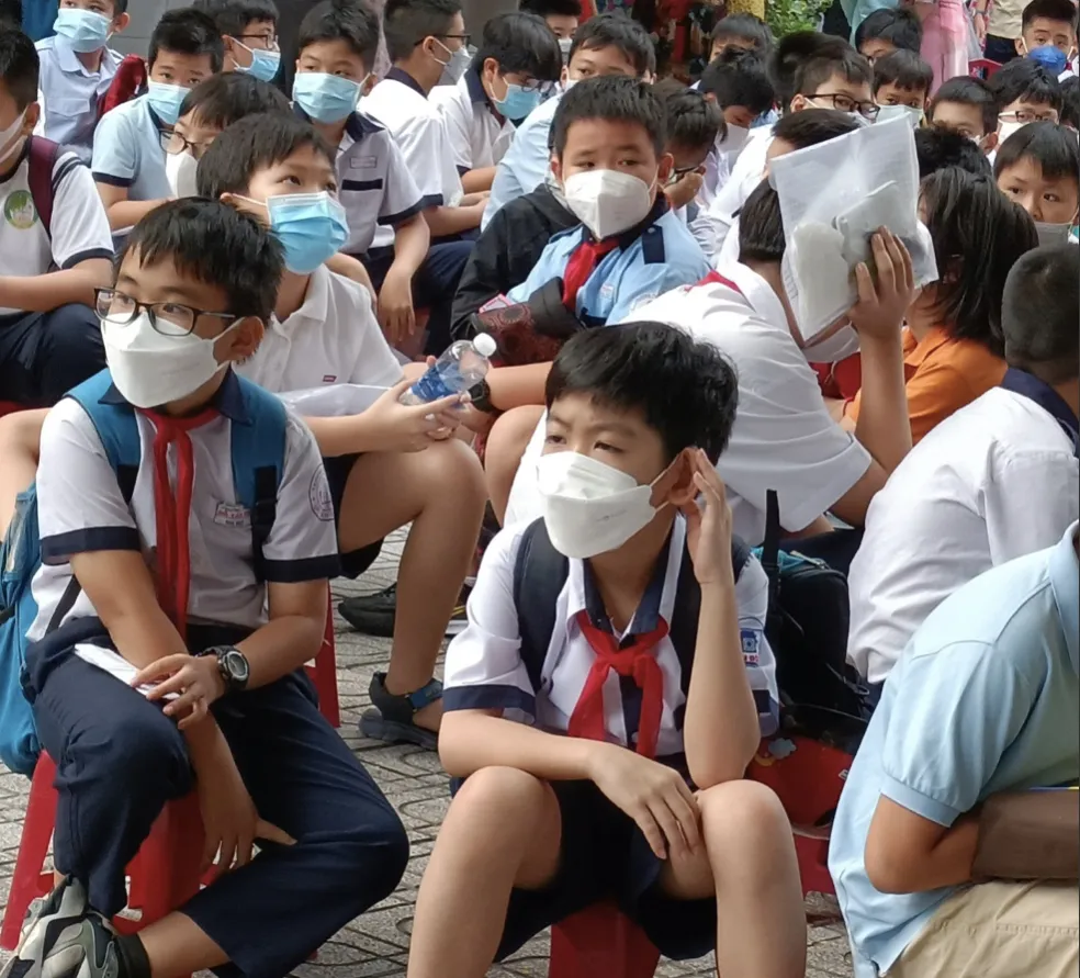 TPHCM: Thí sinh tự tin trước giờ tham gia khảo sát vào lớp 6 Trường THPT chuyên Trần Đại Nghĩa ảnh 4