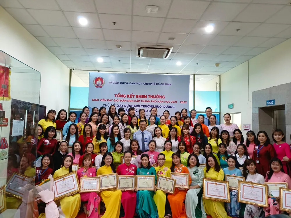 TPHCM: 99 giáo viên mầm non được công nhận giáo viên dạy giỏi cấp thành phố  ảnh 1