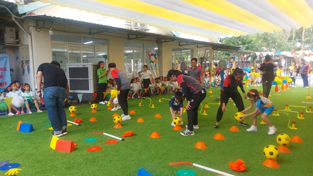 TPHCM: Học sinh mầm non tham gia Ngày hội “Năng lượng mới - Cả ngày vui“ ảnh 2