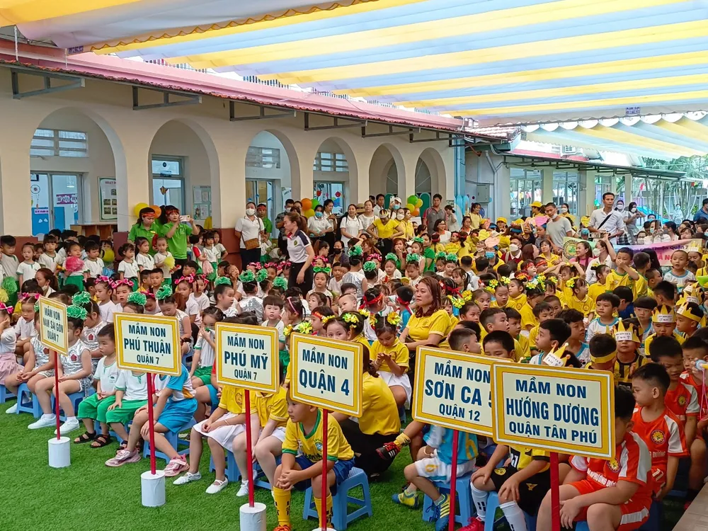 TPHCM: Học sinh mầm non tham gia Ngày hội “Năng lượng mới - Cả ngày vui“ ảnh 1