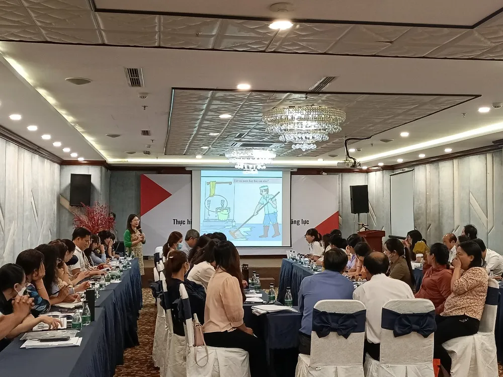 Toàn cảnh buổi tập huấn diễn ra chiều 19-12