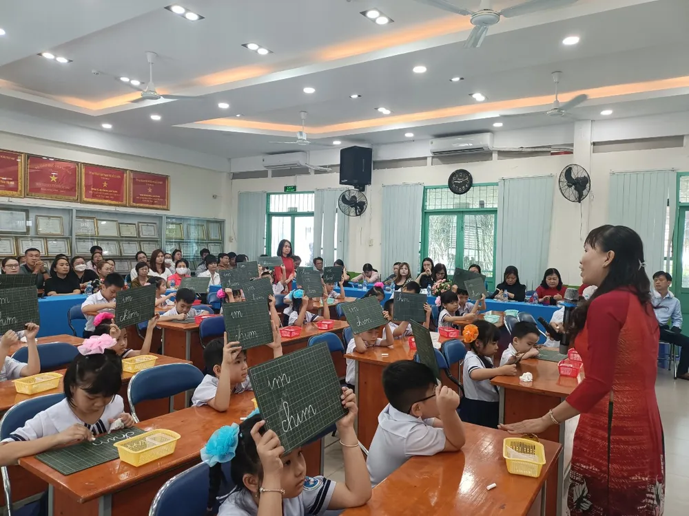 Học sinh chủ động tham gia các hoạt động tại tiết học mở