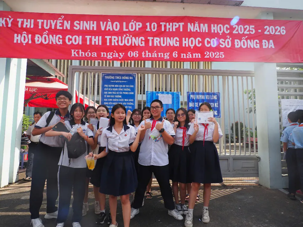 Học sinh tham gia kỳ thi tuyển sinh công lập năm học 2025-2026