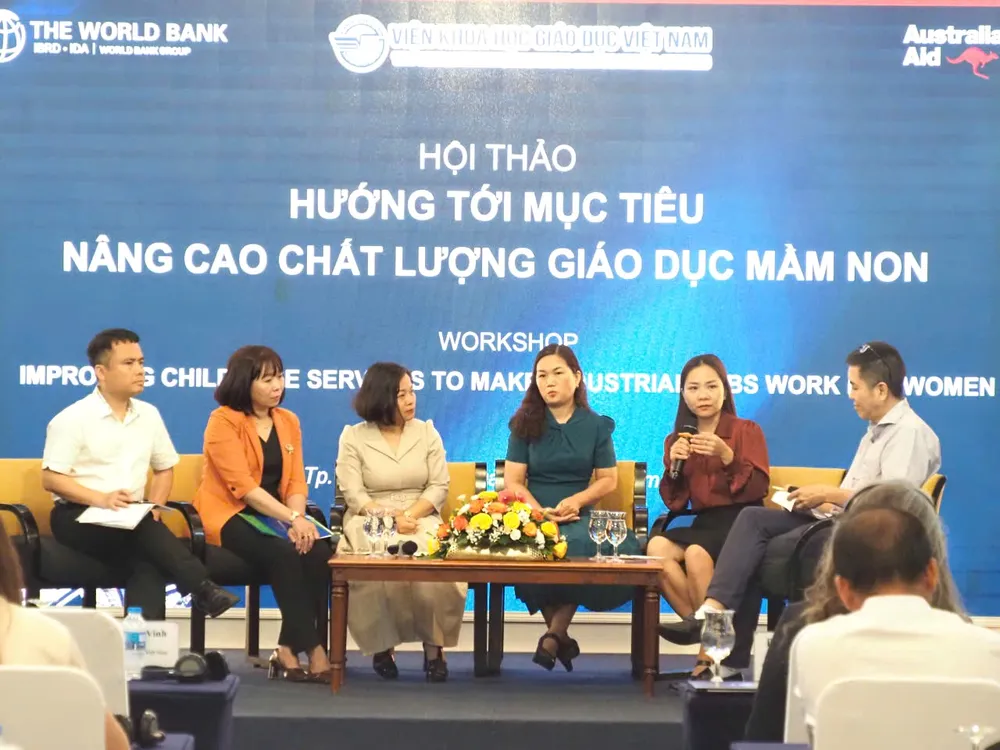 Đại diện các địa phương chia sẻ kinh nghiệm hỗ trợ các cơ sở giáo dục mầm non ngoài công lập