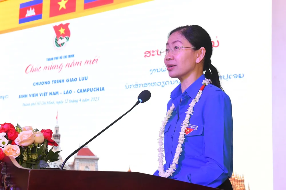 Bí thư Thành đoàn TPHCM Phan Thị Thanh Phương phát biểu chào mừng. Ảnh: VIỆT DŨNG Bí thư Thành đoàn TPHCM Phan Thị Thanh Phương phát biểu chào mừng. Ảnh: VIỆT DŨNG