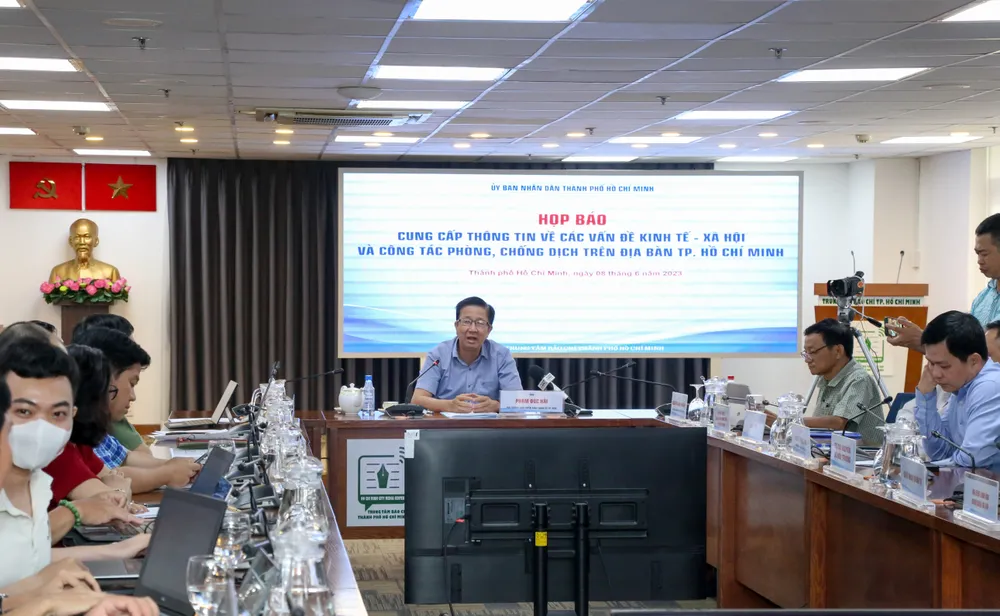 Quang cảnh họp báo. Ảnh: THẢO LÊ 