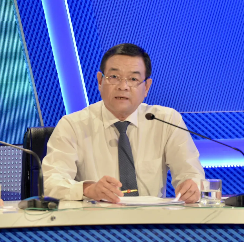 Thiếu tướng Lê Hồng Nam, Ủy viên Ban Thường vụ Thành ủy, Giám đốc Công an TPHCM phát biểu. Ảnh: CAO THĂNG