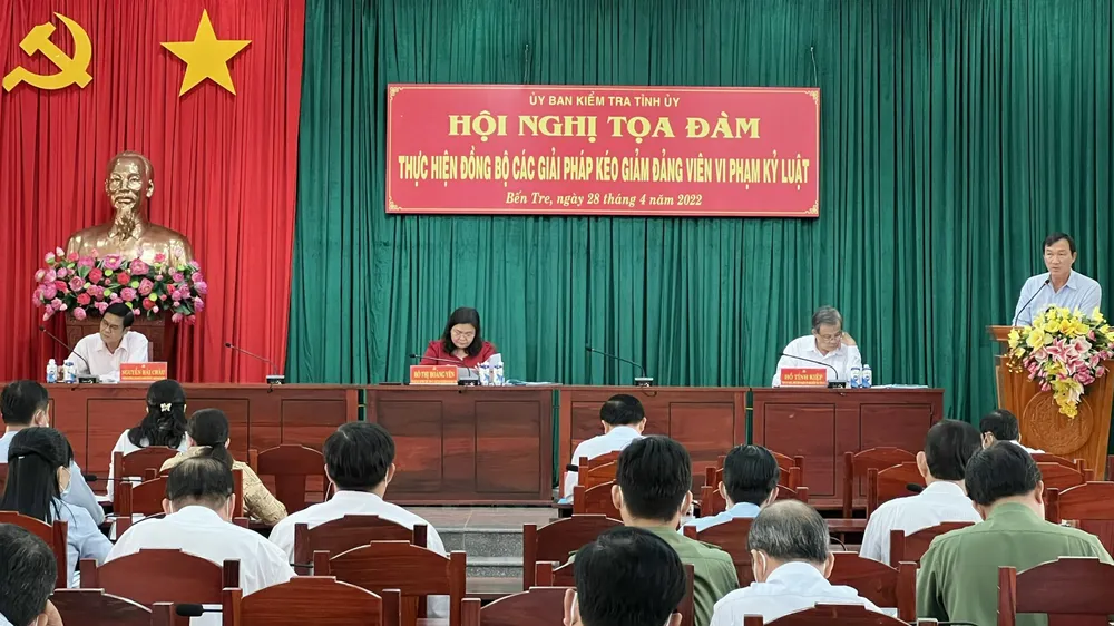 Đảng viên trên địa bàn tỉnh Bến Tre vi phạm bị xử lý kỷ luật có xu hướng giảm qua từng năm