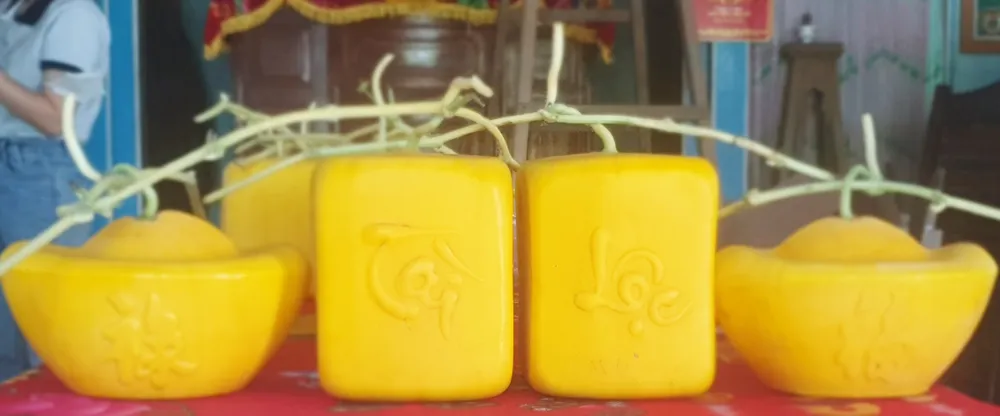 Dưa hấu tạo hình vuông in chữ "Tài - Lộc" được nhiều khách hàng ưa chuộng