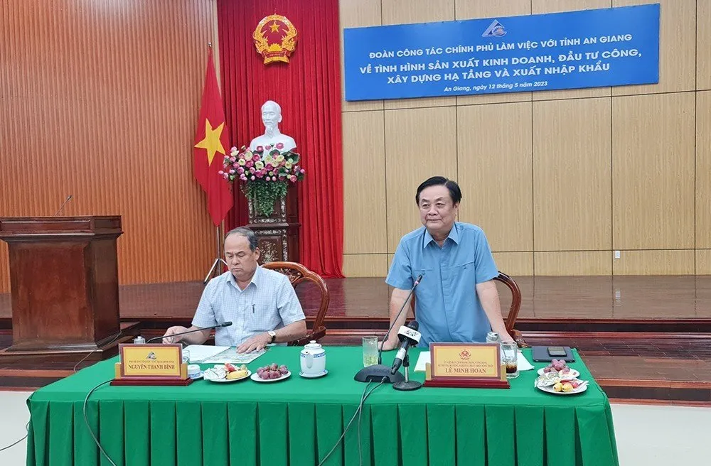 Đoàn công tác của Chính phủ làm việc tại tỉnh An Giang