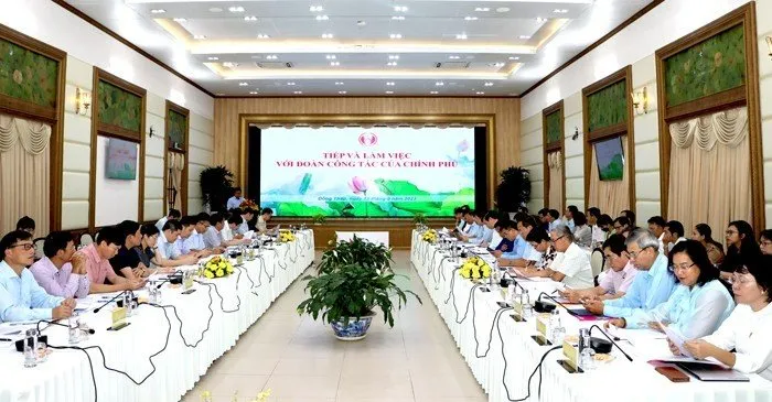 Toàn cảnh buổi làm việc tại tỉnh Đồng Tháp