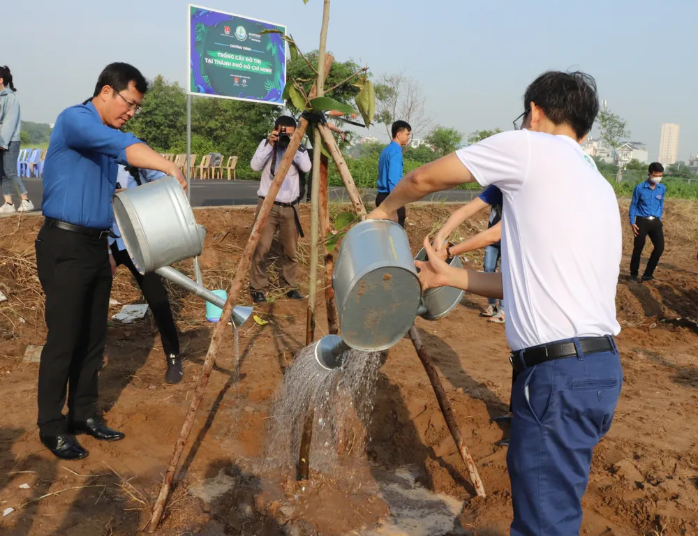 Trồng mới 500 cây dầu rái tại TPHCM, lan tỏa thông điệp vì môi trường xanh ảnh 4