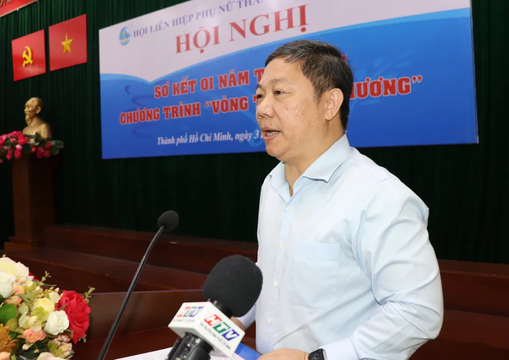 Phó Chủ tịch UBND TPHCM Dương Anh Đức phát biểu tại hội nghị