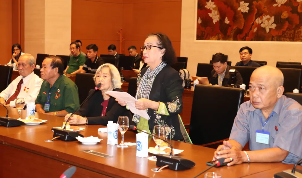 Bà Nguyễn Thị Bé Bảy đề xuất tại buổi gặp mặt