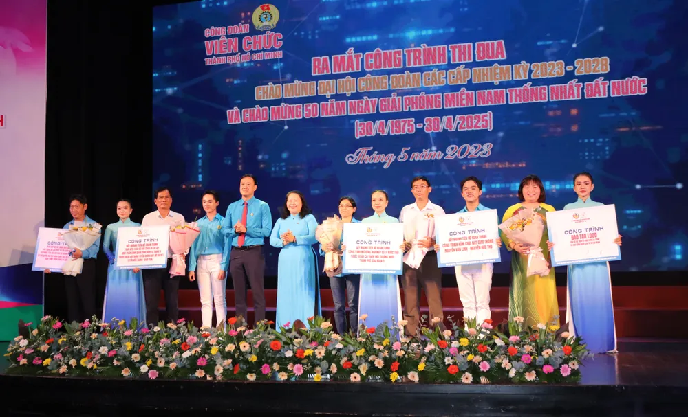 Ra mắt 5 công trình thi đua chào mừng Đại hội Công đoàn các cấp nhiệm kỳ 2023-2028