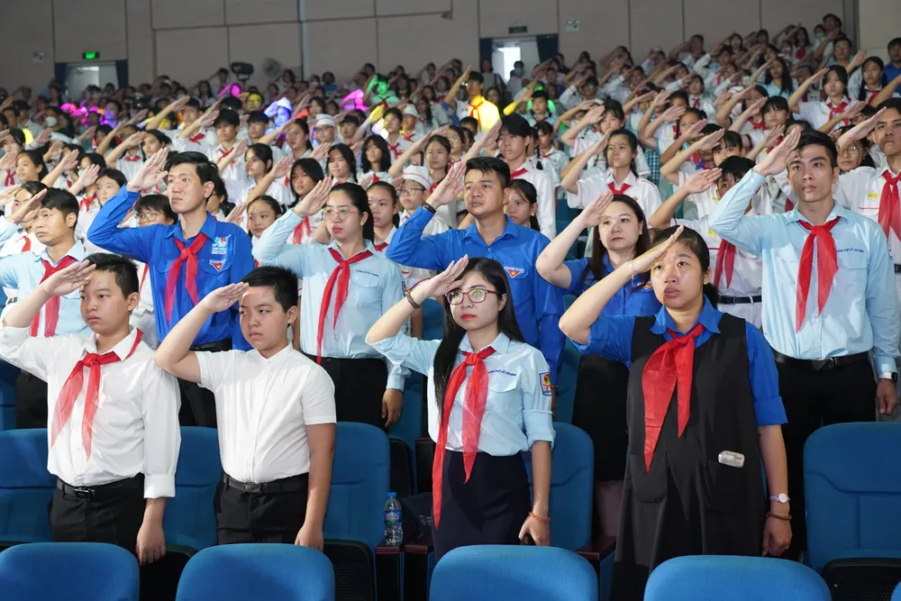 Đại hội Cháu ngoan Bác Hồ TPHCM năm 2023. Ảnh: HOÀNG HÙNG