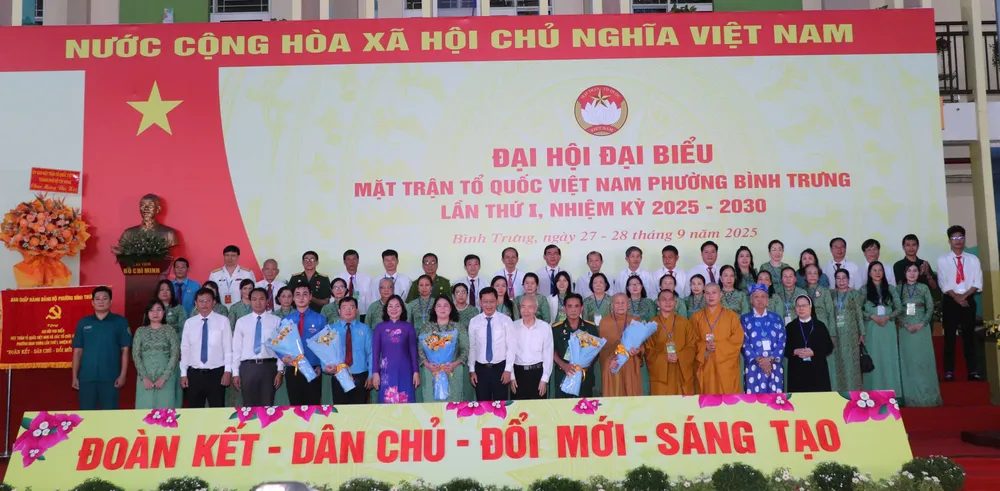 68 Ủy viên Ủy ban MTTQ Việt Nam phường Bình Trưng nhiệm kỳ 2025-2030 ra mắt