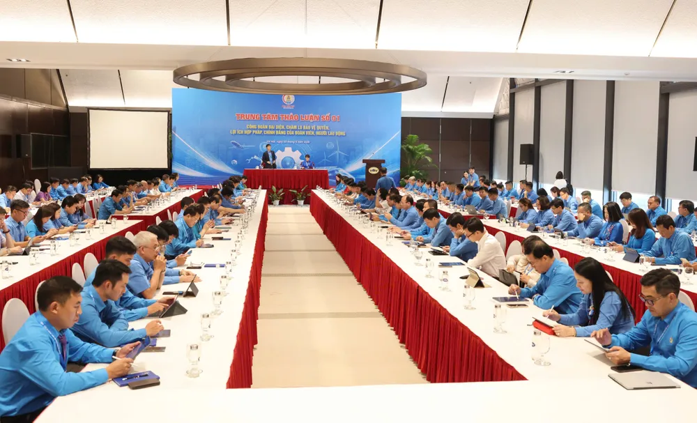 Quang cảnh phiên thảo luận tại đại hội, chiều 3-6. Ảnh: QUANG PHÚC