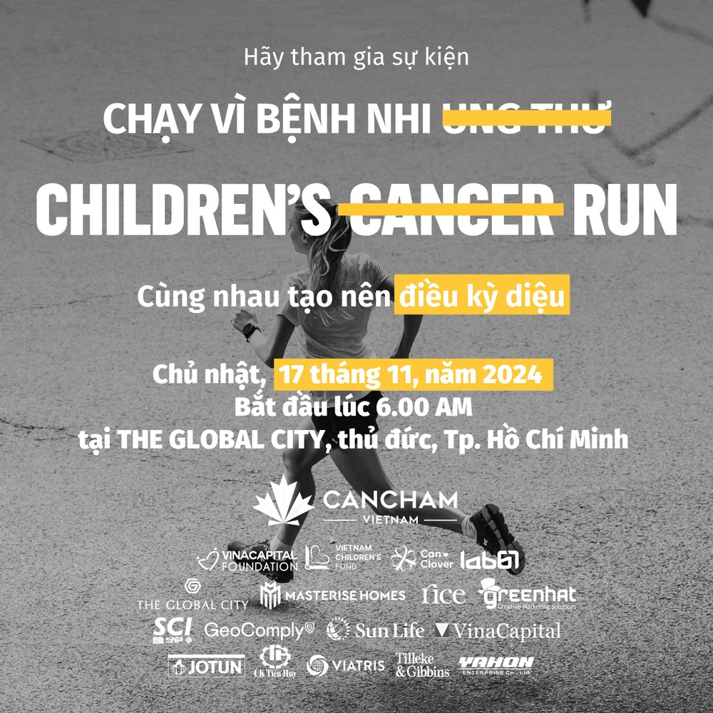 “为了癌病儿童跑步”赛事11月举办
