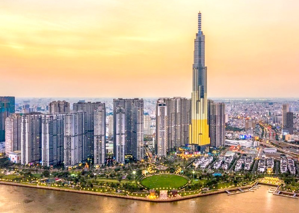 胡志明市的新发展面貌。