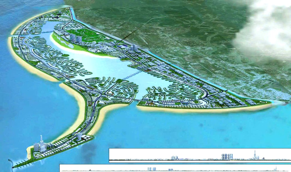 芹耶旅游都市区填海超级项目配景。