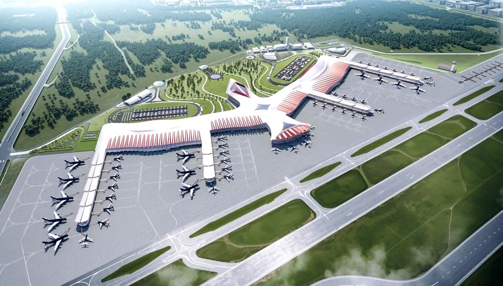 富国国际机场效果图。