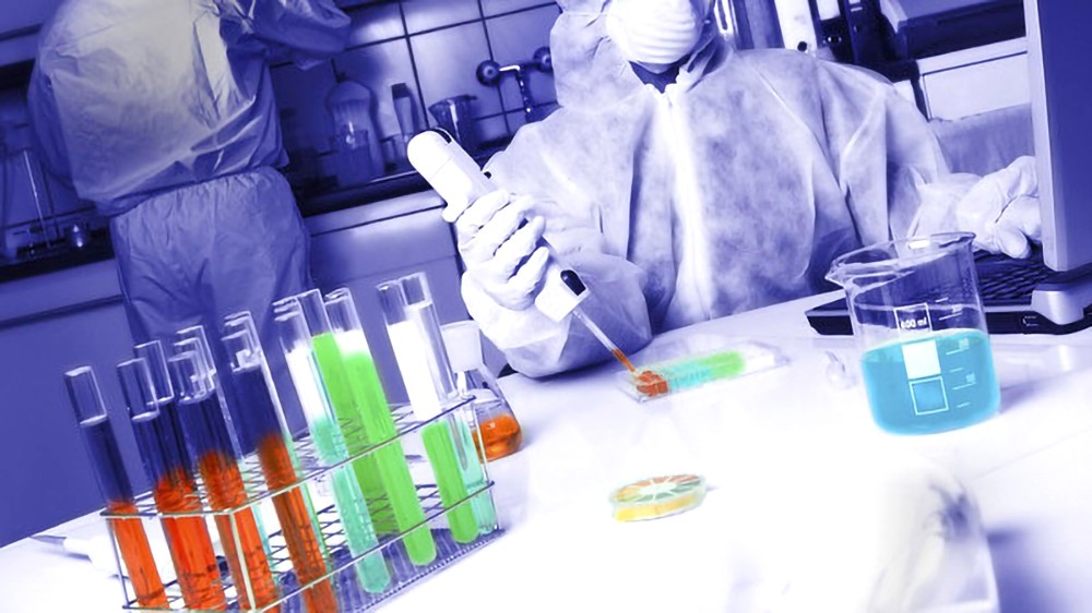 新系统能在极少量的血样中识别抗体与病毒蛋白的结合。图片来源：美国斯克里普斯研究所。