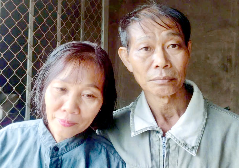 黎氏丽与丈夫苏荣惠。