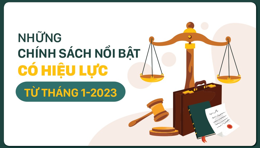 Những chính sách nổi bật, có hiệu lực từ tháng 1-2023 ảnh 1