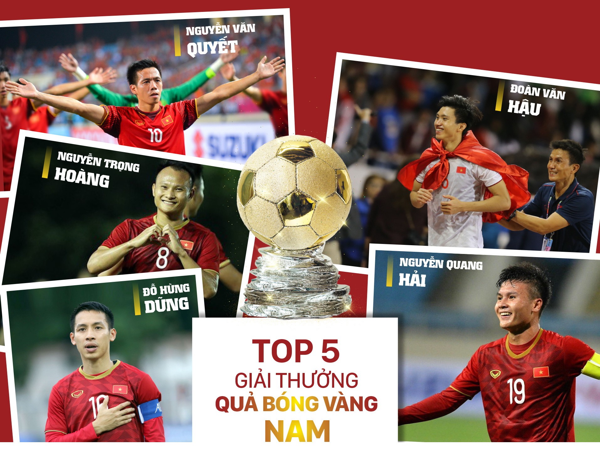 Danh sách rút gọn Giải thưởng Quả bóng vàng Việt Nam 2019 ảnh 1
