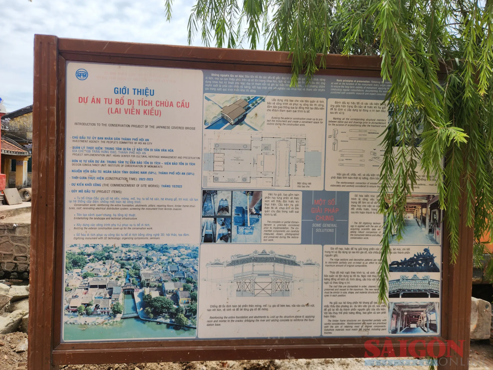 Bàn giới thiệu dự án. Ảnh: NGUYỄN CƯỜNG 20240727_130349.jpg