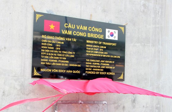 Khánh thành và chính thức thông xe cầu Vàm Cống ảnh 4