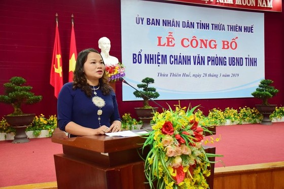 Bà Trần Thị Hoài Trâm làm Chánh Văn phòng UBND tỉnh Thừa Thiên Huế ảnh 1