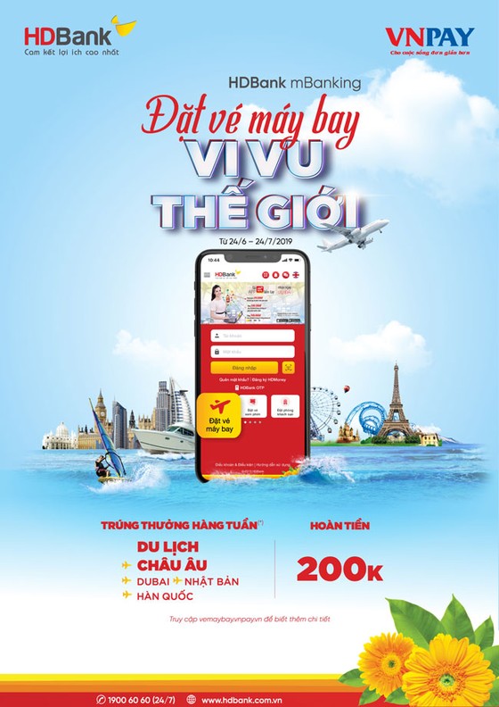 Bay châu Âu miễn phí cùng HDBank mBanking ảnh 1