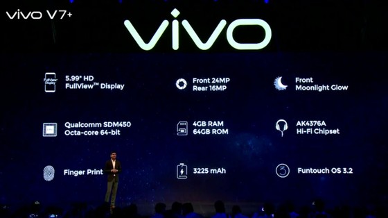 Vivo V7+ với màn hình Fullview ảnh 1
