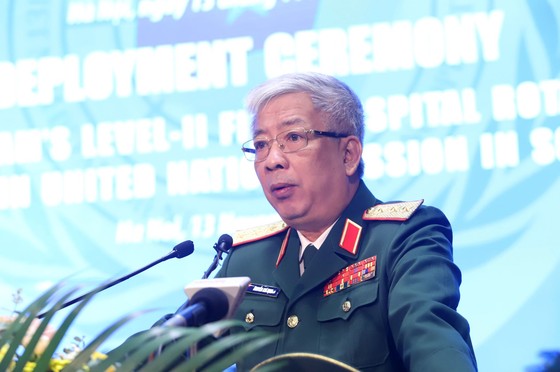 Lễ xuất quân Bệnh viện dã chiến cấp 2 số 2 lên đường thực hiện nhiệm vụ gìn giữ hòa bình ảnh 1