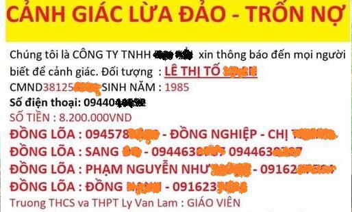 Nhiều giáo viên bỗng dưng bị 'khủng bố' đòi nợ trên mạng ảnh 1