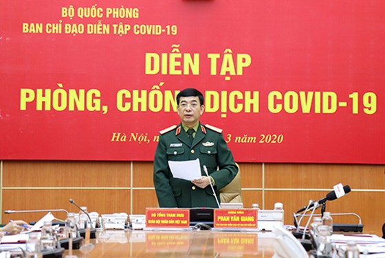 Bộ Quốc phòng diễn tập toàn quân phòng chống dịch Covid-19 ảnh 3