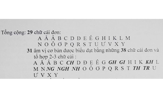 Bộ GD-ĐT không dự kiến áp dụng bất cứ phương án nào về cải tiến chữ viết ảnh 1
