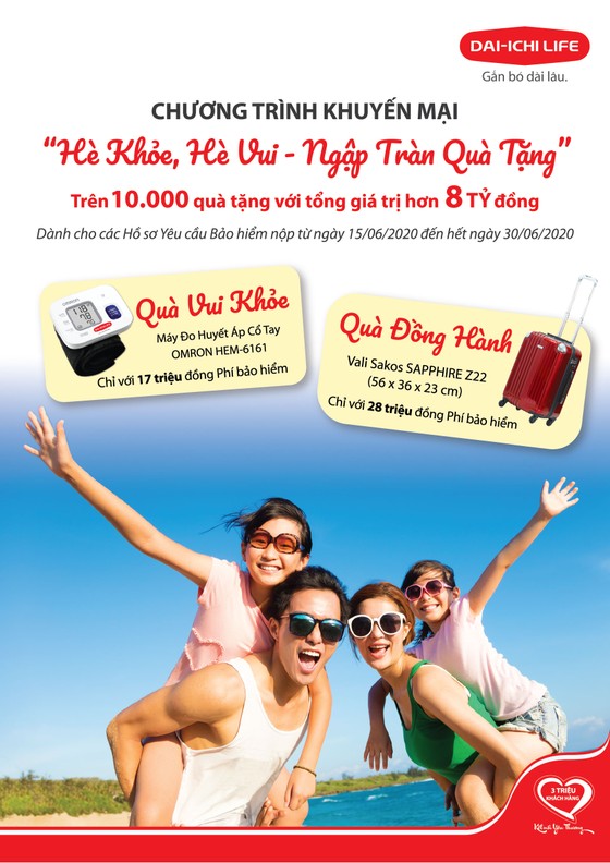 'Hè khỏe, hè vui – Ngập tràn quà tặng' cùng Dai-ichi Life Việt Nam ảnh 1