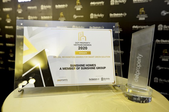 Giải pháp Xanh - Thông minh giúp Sunshine Homes ghi dấu ấn tuyệt đối tại lễ trao giải DOT Property Vietnam Awards 2020 ảnh 2