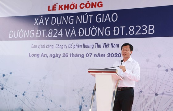 Khởi công xây dựng nút giao đường ĐT.824 và đường ĐT.823B tại Long An ảnh 1