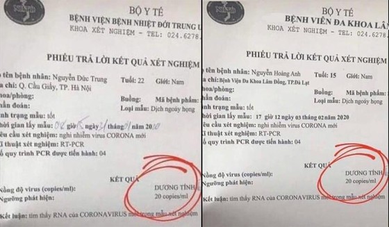 Triệu tập nhóm học sinh làm giả, phát tán kết quả người nhiễm virus Corona ảnh 1