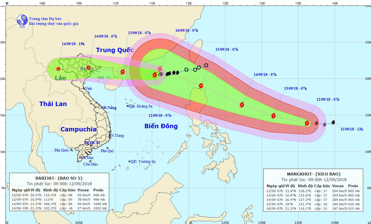 Biển Đông đối mặt với “cơn bão khủng” Mangkhut ảnh 1