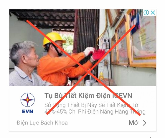Sử dụng logo “EVN” để bán “thiết bị tiết kiệm điện” ảnh 2