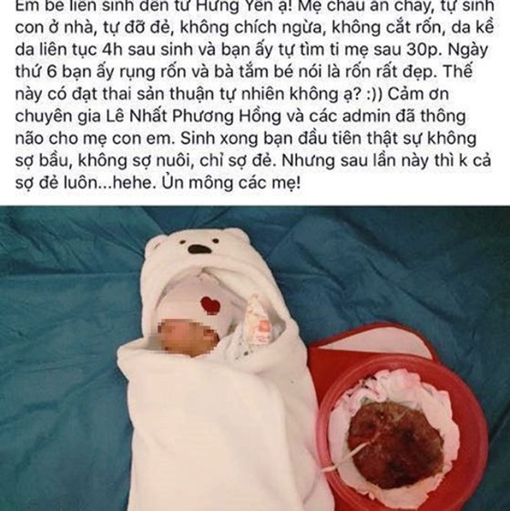 Xử nghiêm việc tuyên truyền nhảm nhí - sinh con “thuận tự nhiên” ảnh 1