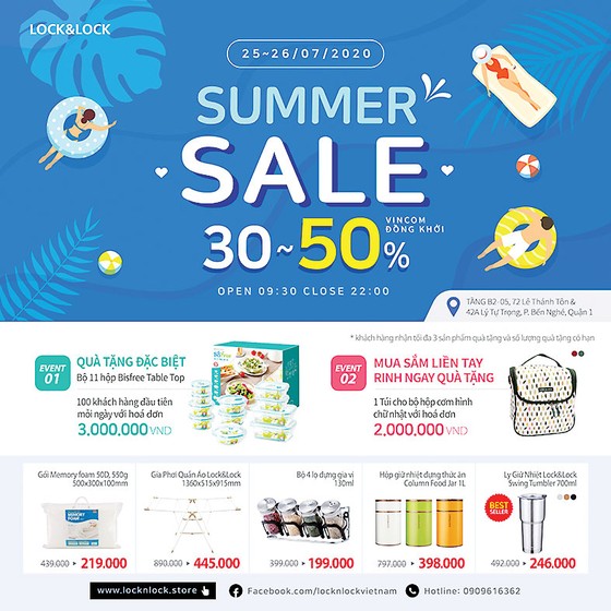 Summer Sale ưu đãi lên đến 50% tại Lock&Lock Vincom Đồng Khởi ảnh 1